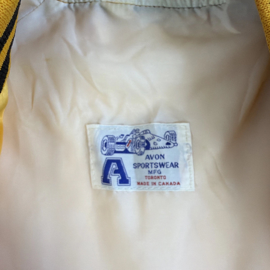 Vintage Uniroyal Tiger Paw Satin Bomber Jacket Size Small