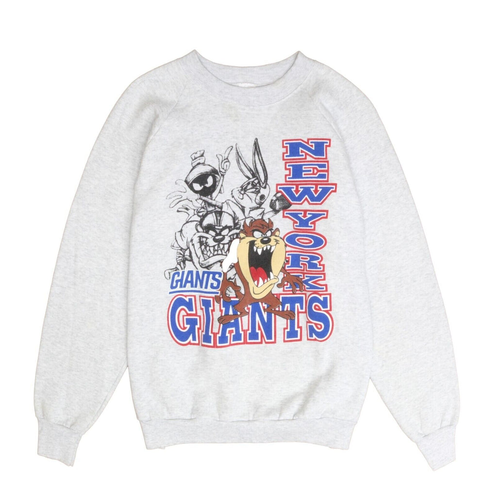 VTG 90s New York Giants Looney Tunes Taz NFL USA Crewneck Sweatshirt Men L  Large