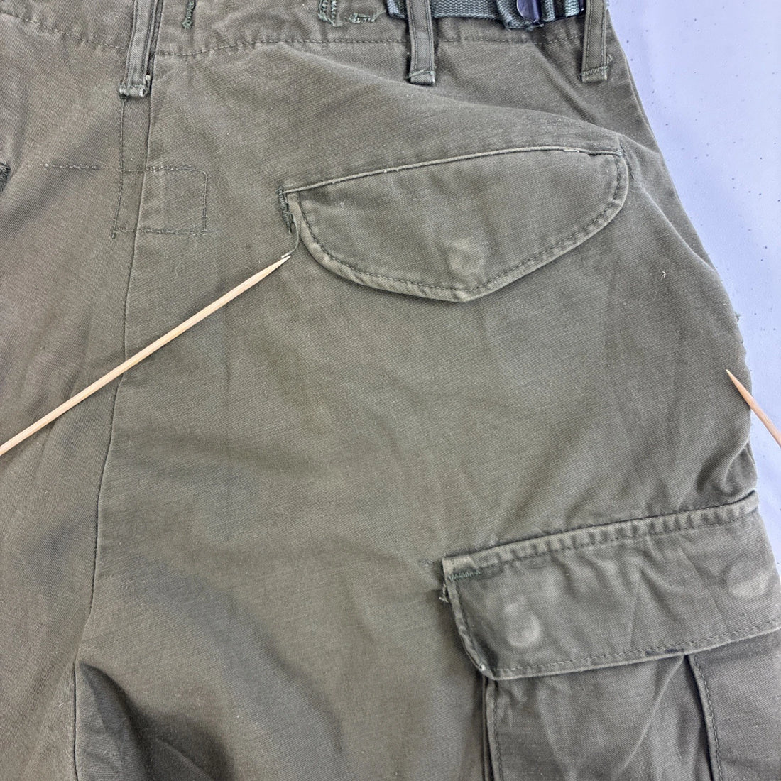 Vintage OG 107 Sateen Cold Weather Trousers Pants Size Small Green