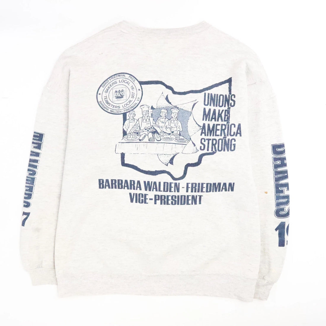 Vintage Unions Make America Strong Crewneck Sweatshirt Size 2XL USA