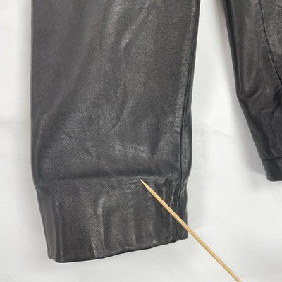 Vintage Banana Republic Leather Jacket Size Large Black