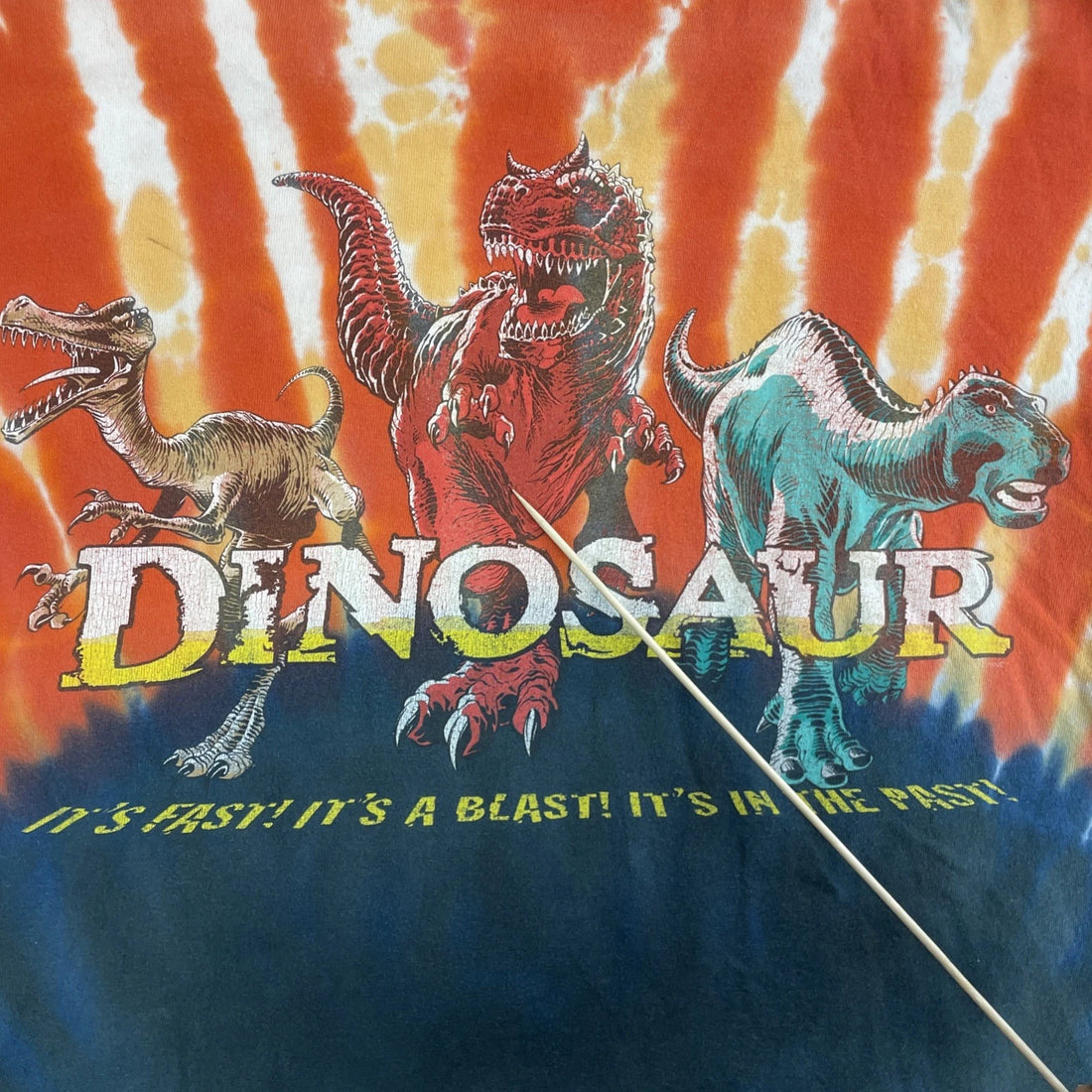 Vintage Dinosaur Disney Tie Dye T-Shirt Size Small
