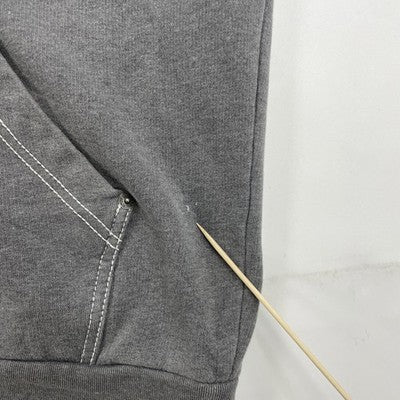 Marc Ecko Cut & Sew Skull Full Zip Sweatshirt Hoodie Size Large Gray Y2K
