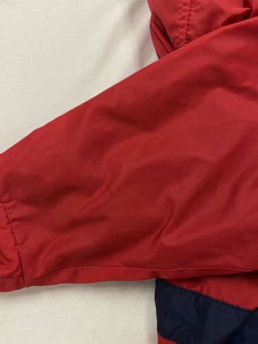 Vintage Tommy Hilfiger Jeans Fleece Lined Jacket Size XL Red Flag