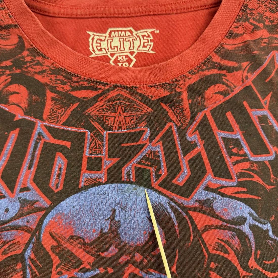 MMA Elite Skull T-Shirt Size XL All Over Print