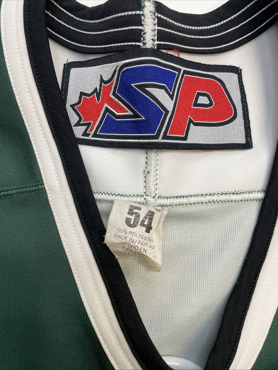 Vintage Campbell River Storm Authentic Hockey Jersey Size 54 Fight Strap VIJHL