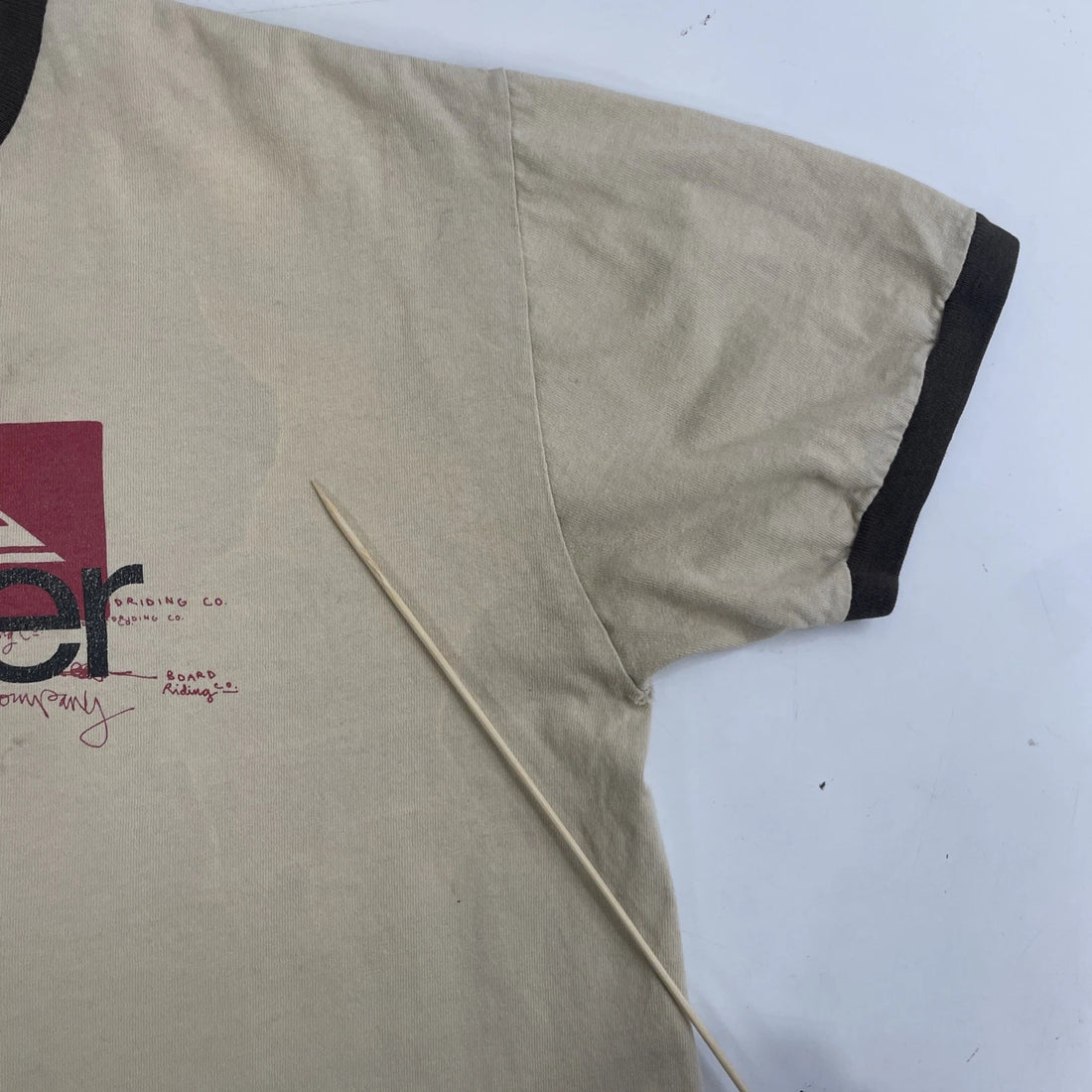 Vintage Quiksilver Ringer T-Shirt Size Medium Brown Y2K