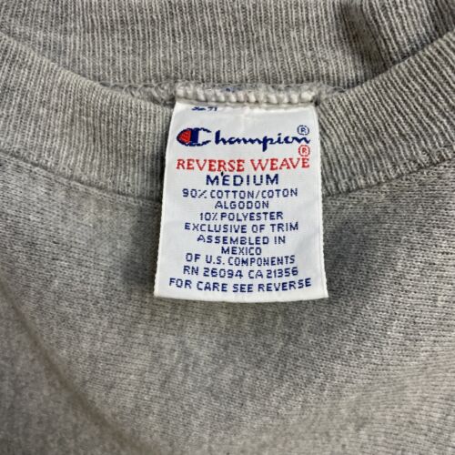 Vintage Champion Reverse Weave Spell Out Crewneck Sweatshirt Size Medium 90s