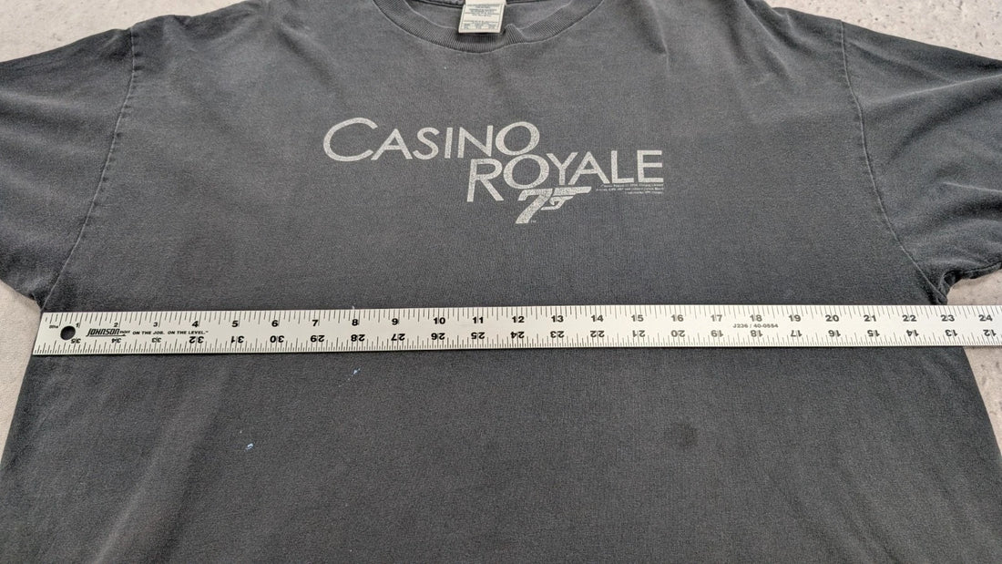Vintage James Bond 007 Casino Royale Movie Promo T-Shirt Size XL 2006