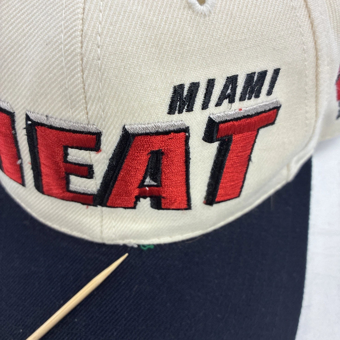 Vintage Miami Heat Shadow Wool Sports Specialties Snapback Hat OSFA NBA