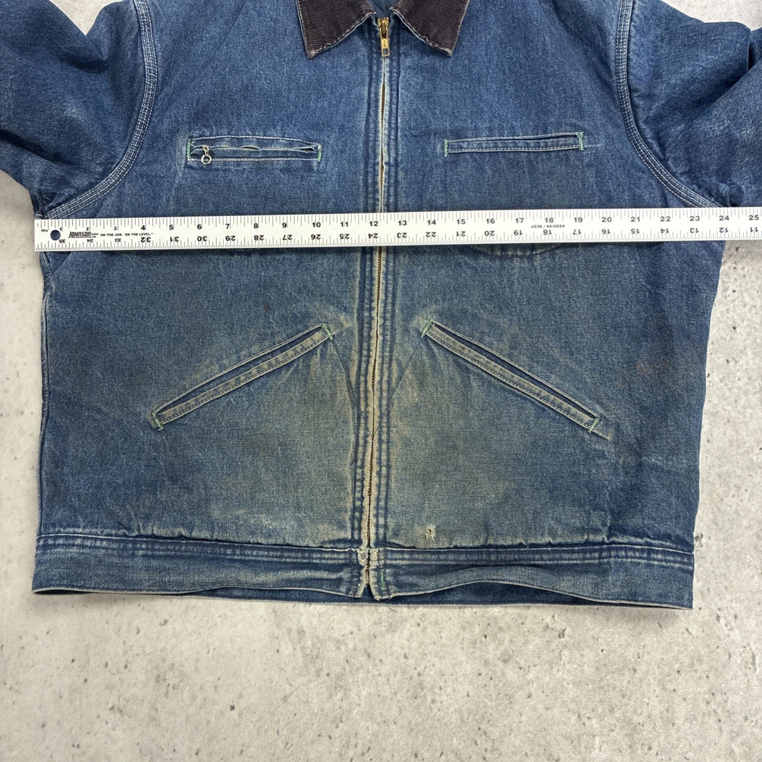 Vintage Osh Kosh Denim Jacket Size Large Quilt Lined 70s