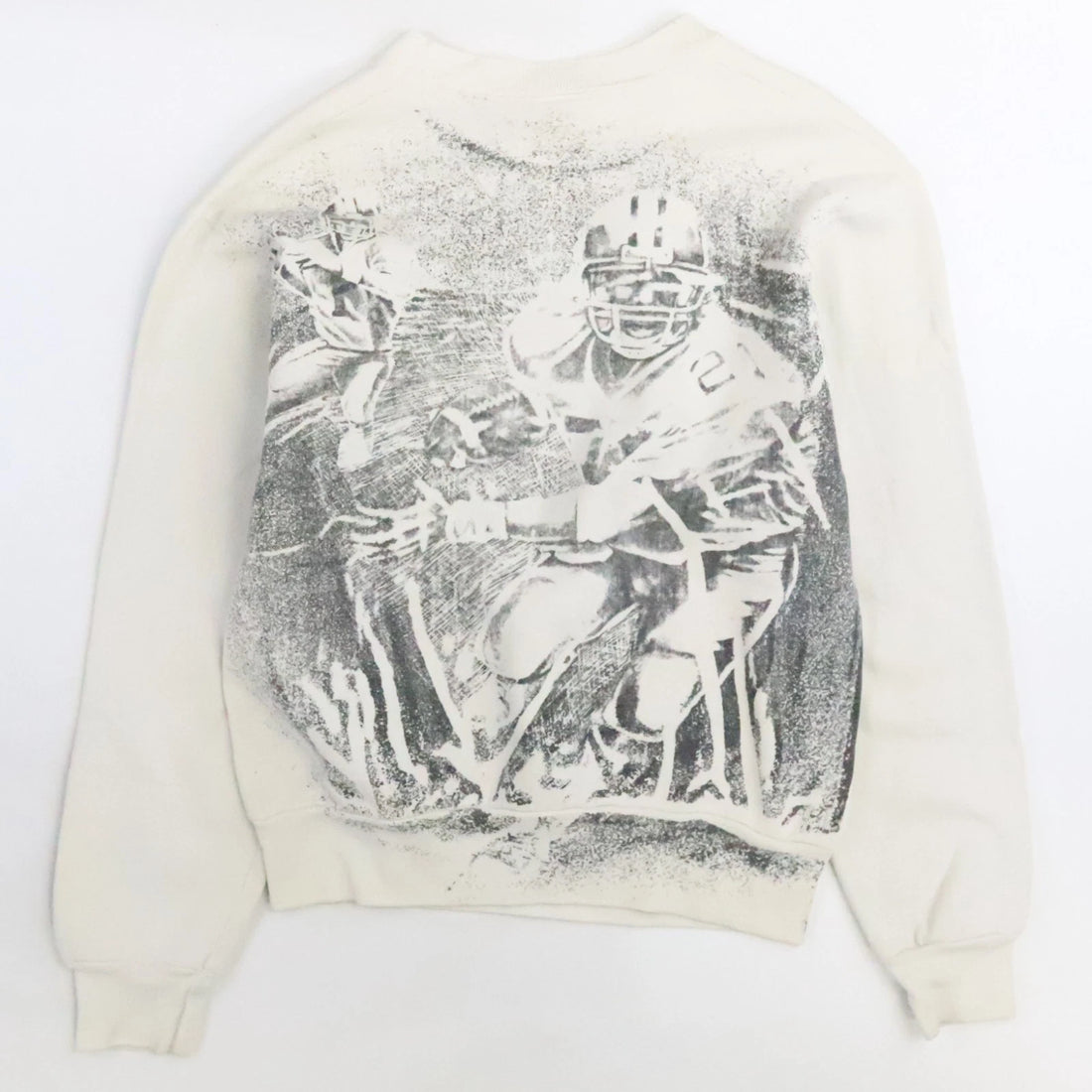 Vintage UCLA Bruins Football Crewneck Sweatshirt Medium All Over Print 90s NCAA