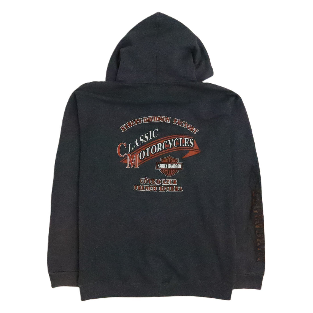 Harley Davidson Motorcycles Full Zip Sweatshirt Hoodie Size XL