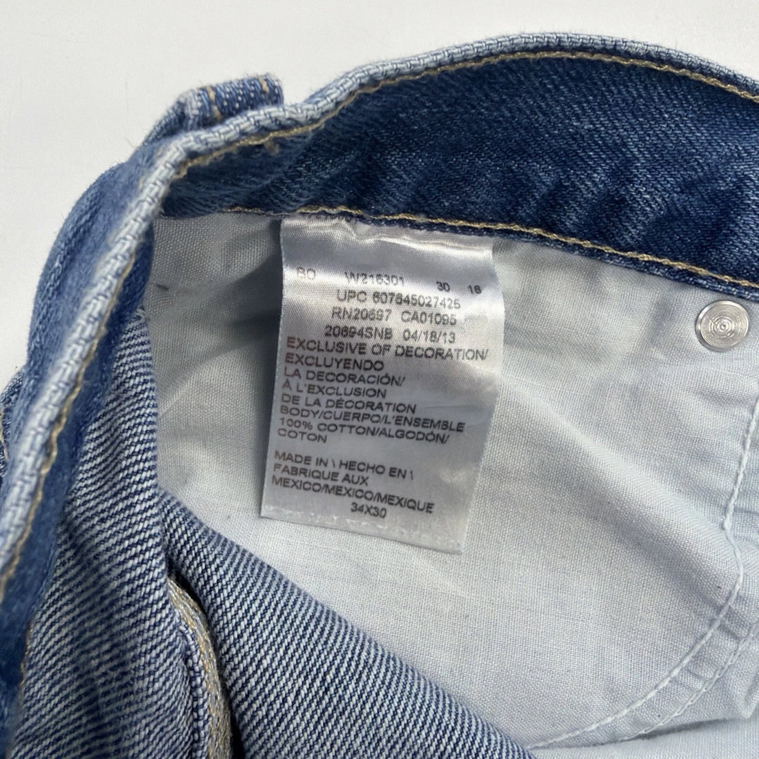 Dickies Double Knee Denim Jeans Work Pants Size 34 X 30
