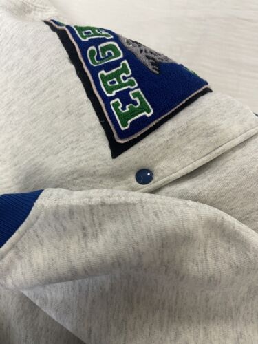 Vintage Eagan Wildcats Varsity Cardigan Sweatshirt Large