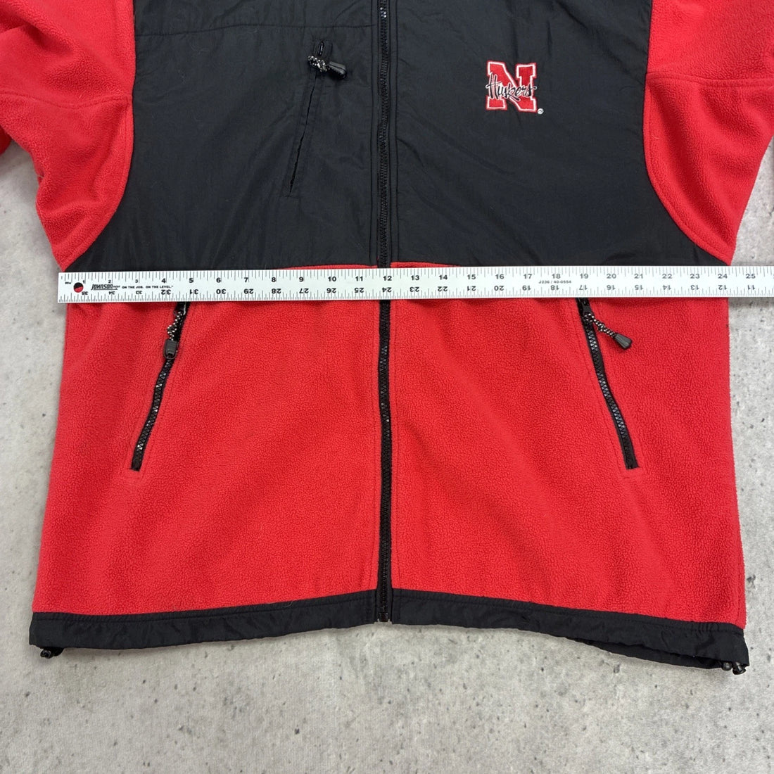 Nebraska Cornhuskers Fleece Jacket Size XL NCAA