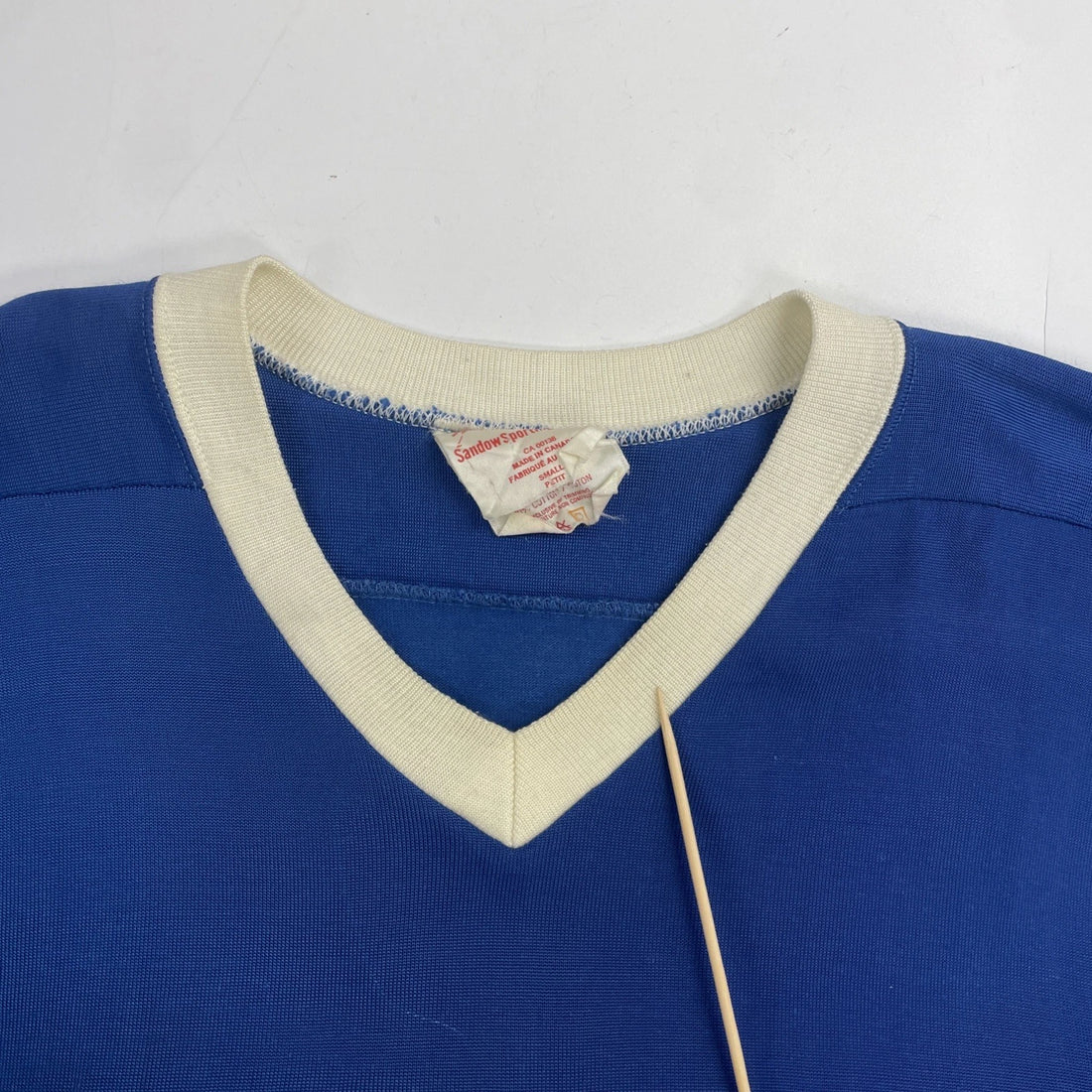 Vintage Quebec Nordiques Sandow Sporting Knit Hockey Jersey Small NHL