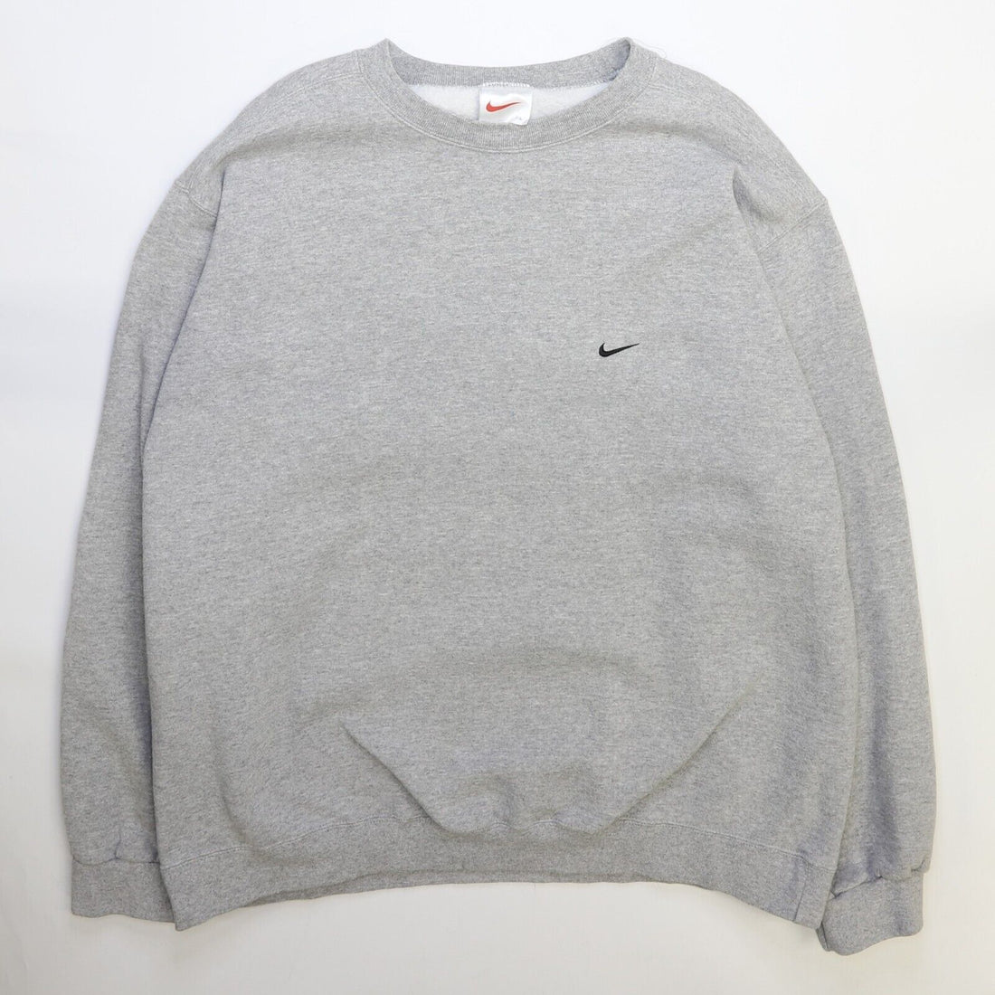 Vintage Nike Crewneck Sweatshirt XL Gray Embroidered Swoosh 90s