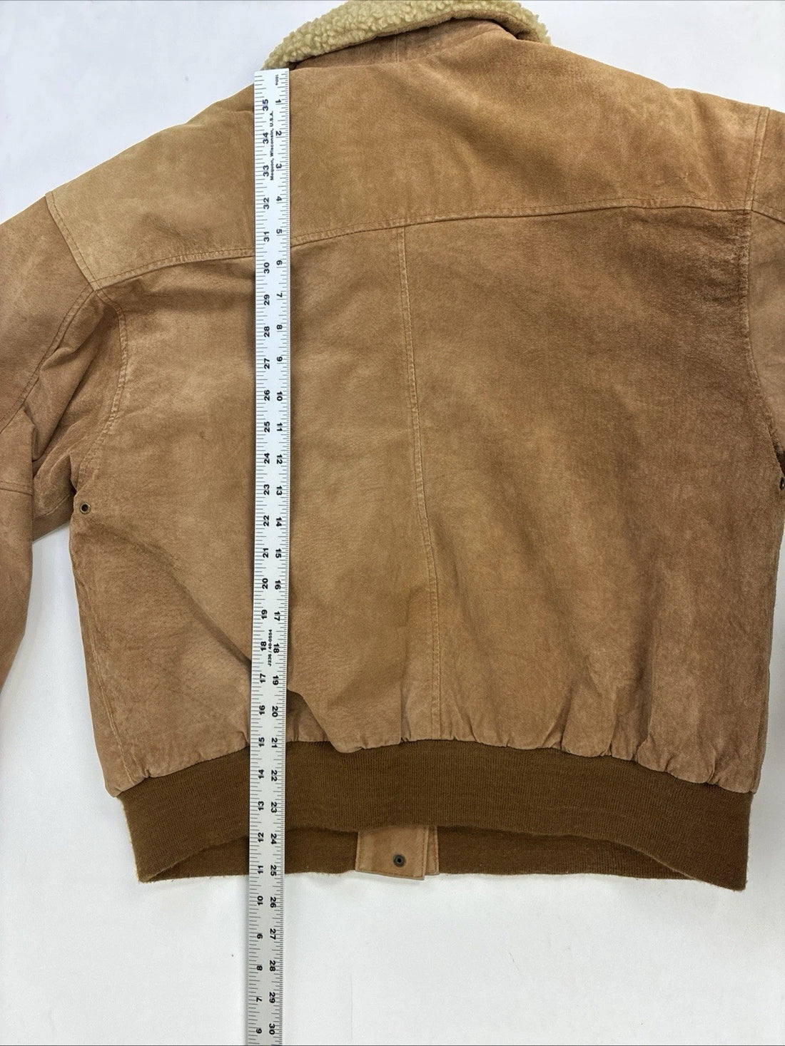 Vintage Leather Suede Bomber Jacket Size Large