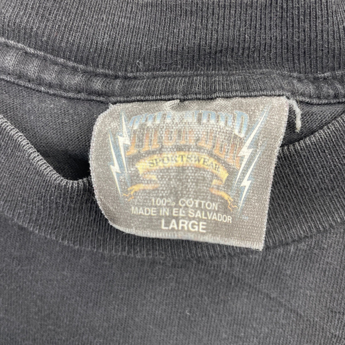 Vintage Wizard Dragon Crystal Ball USA Thunder Lightning T-Shirt Size Large