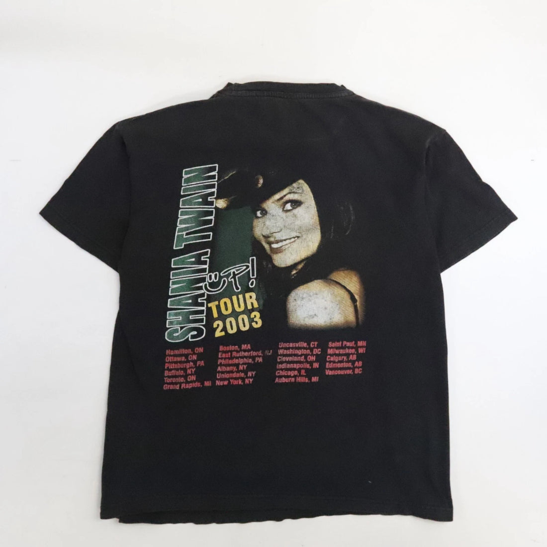 Vintage Shania Twain Up Tour T-Shirt Size Large 2003
