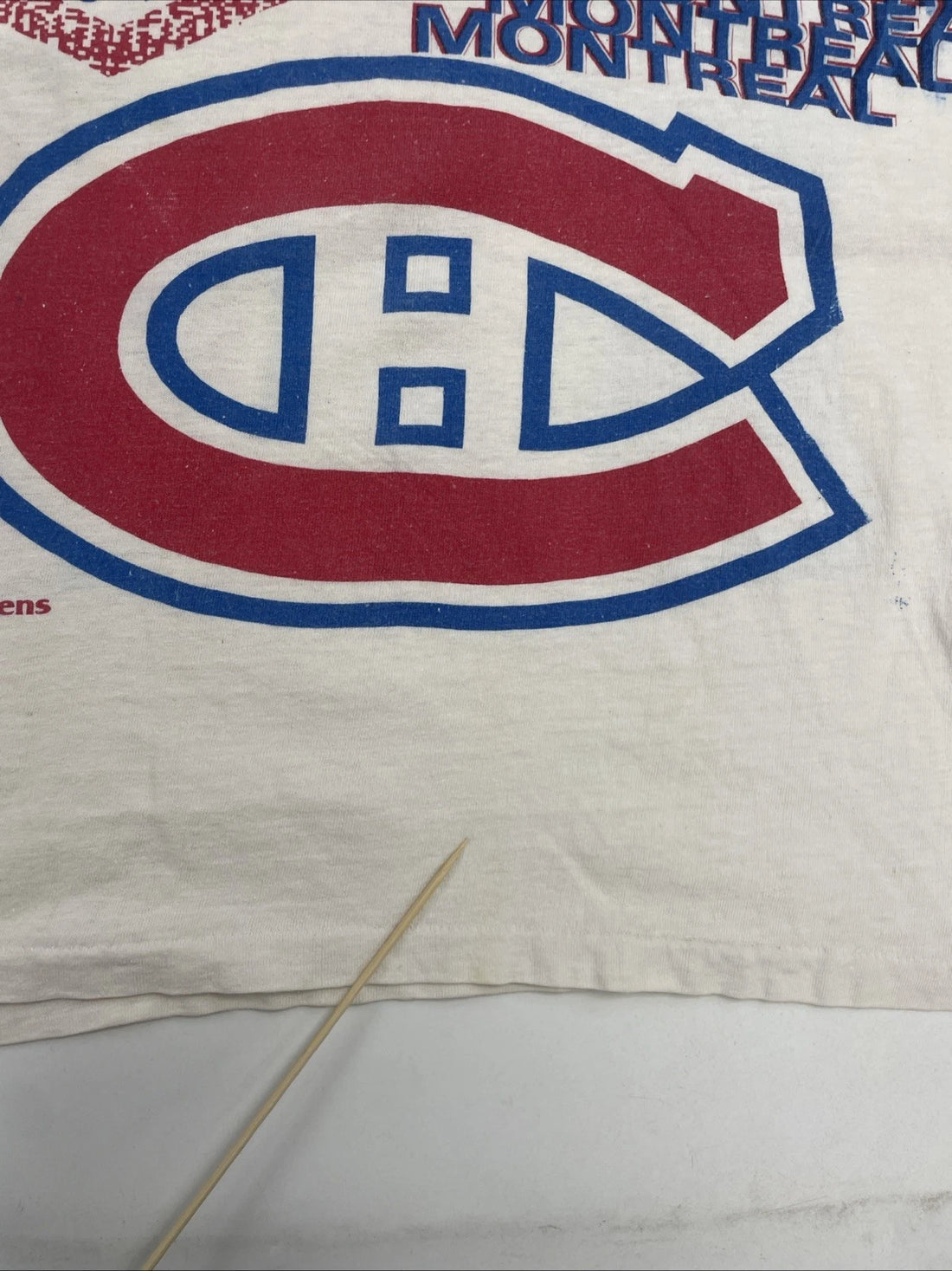 Vintage Montreal Canadiens T-Shirt One Size All Over Print NHL