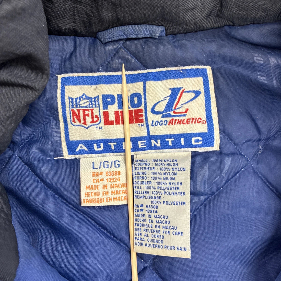 Vintage Dallas Cowboys Logo Athletic Puffer Jacket Size Large NFL