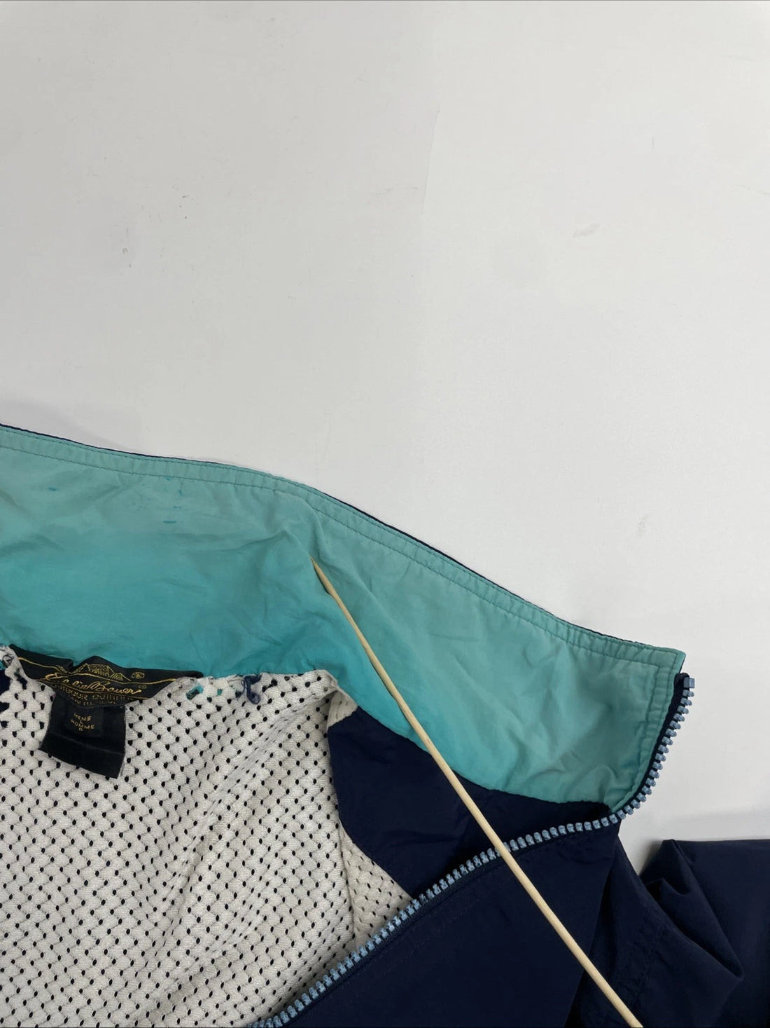 Vintage Eddie Bauer Windbreaker Light Jacket Size Large Blue