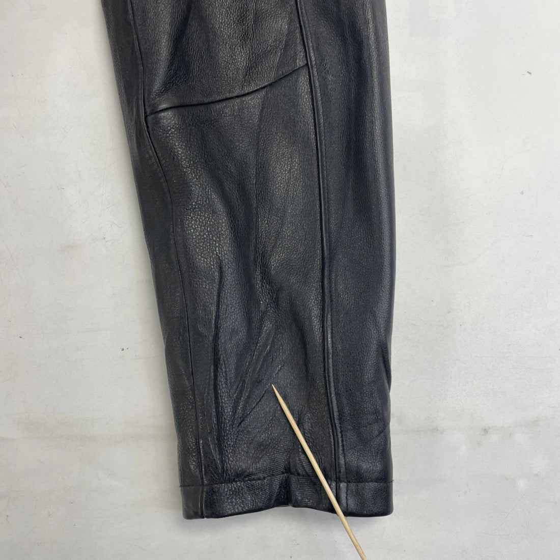 Bostonian Leather Coat Jacket Size Large Black