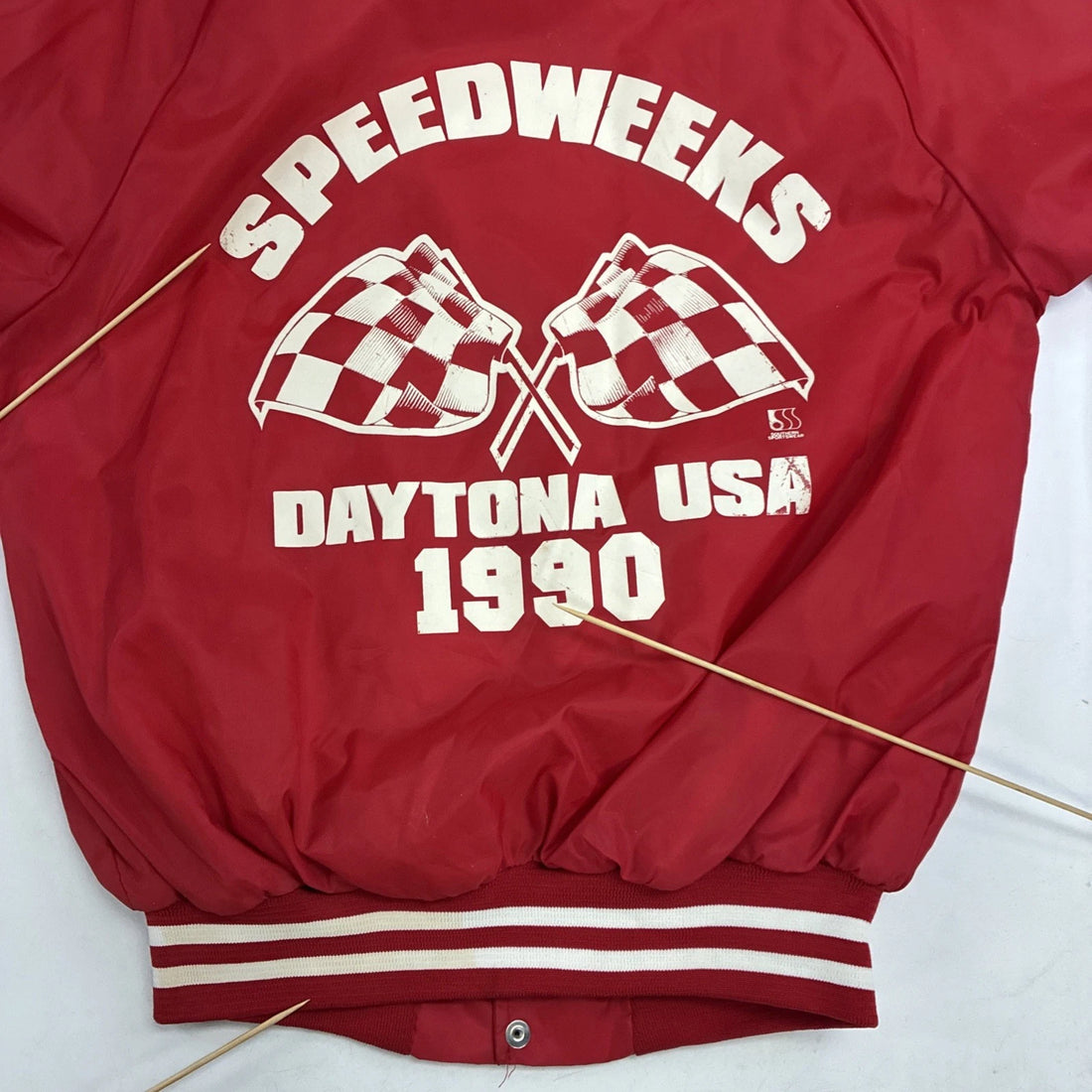 Vintage Daytona International Speedway Speedweeks 1990 USA Bomber Jacket Small