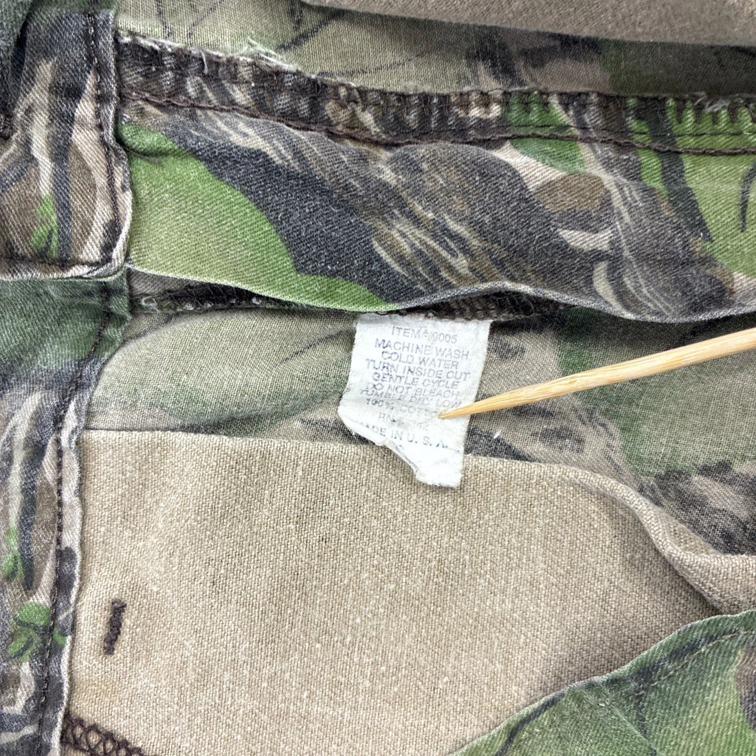 Vintage Mossy Oak Full Foliage Camo Hunting Cargo Pants Size Small