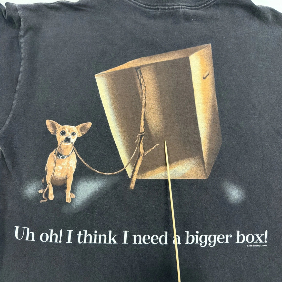 Vintage Here Lizard Chihuahua Taco Bell Promo T-Shirt Size XL