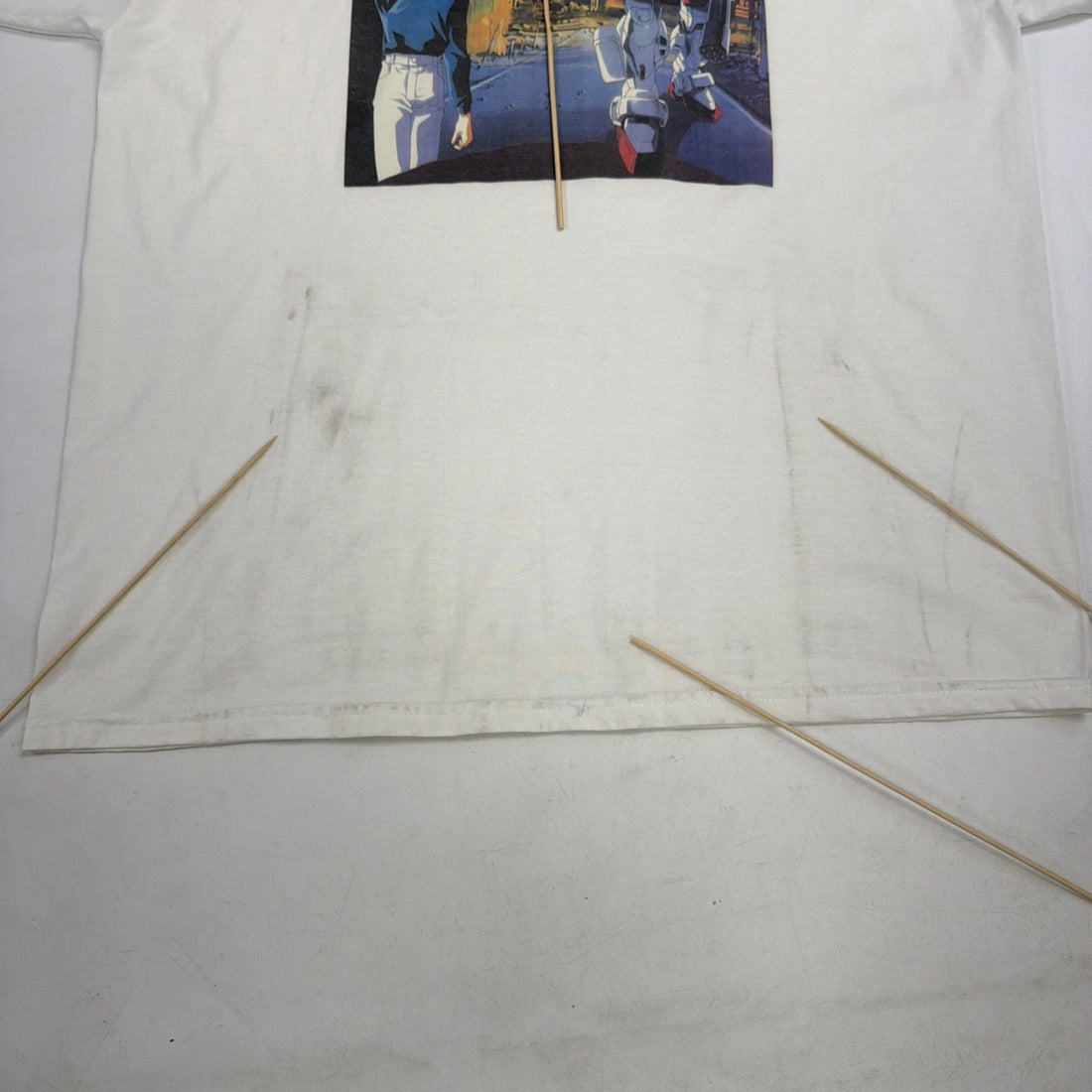 Vintage Mobile Suit Gundam Wing Trowa Barton T-Shirt Size XL Anime Manga