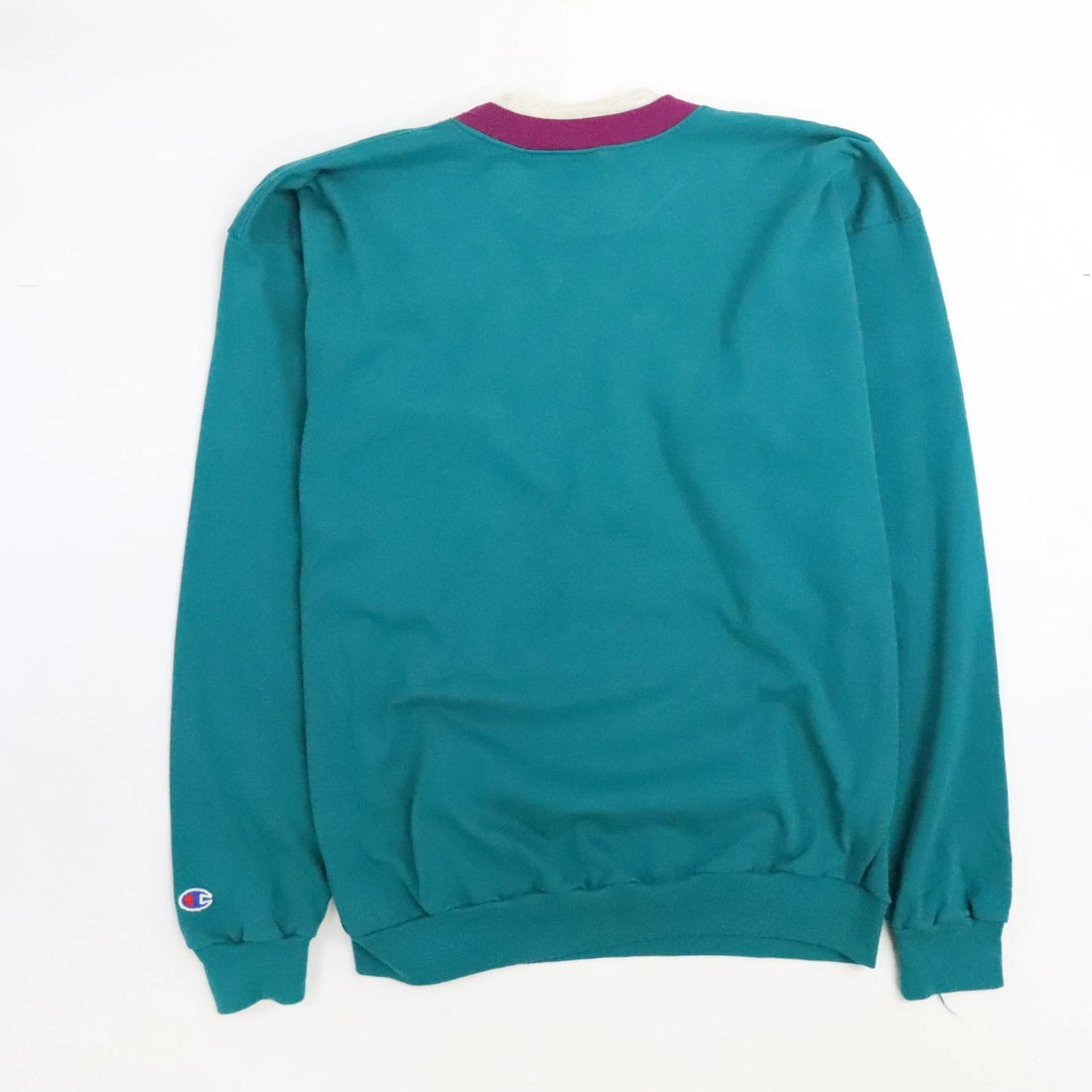 Vintage Champion Crewneck Sweatshirt Size Large Teal 90s