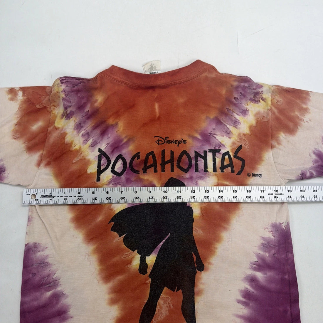 Vintage Pocahontas Disney Tie Dye T-Shirt Size Small 90s