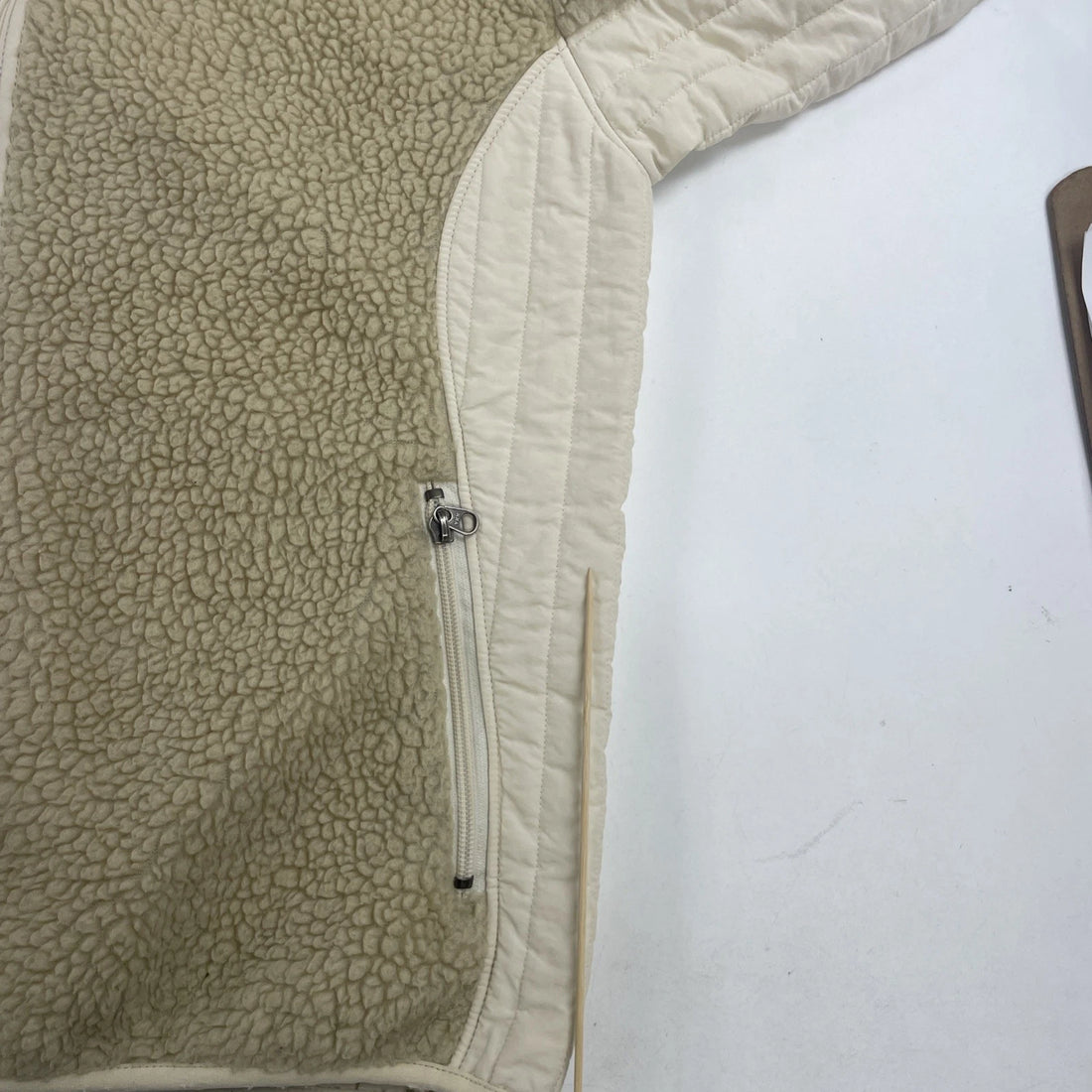 Patagonia Synchilla Deep Pile Fleece Jacket Womens Size XL Oatmeal