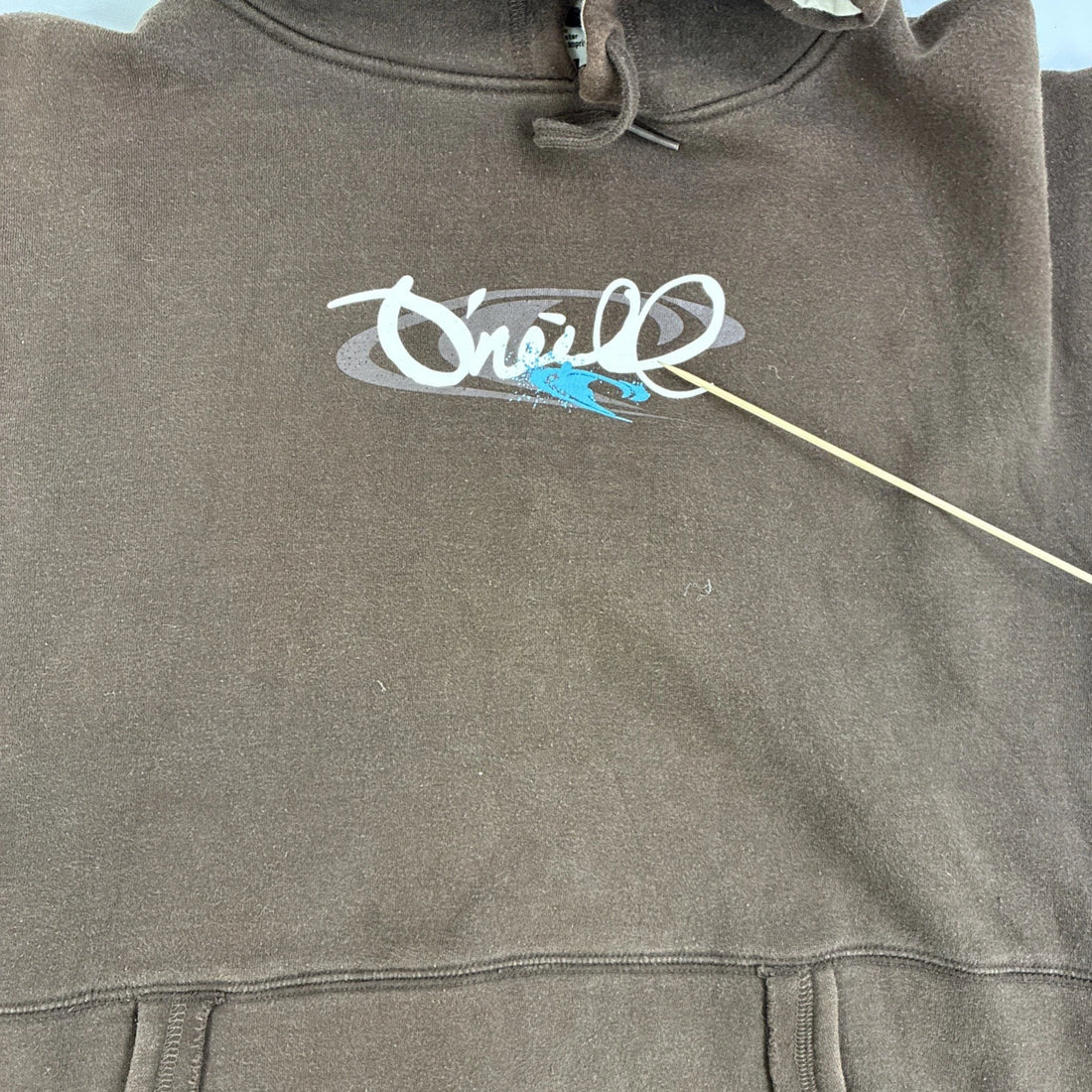 Vintage O'Neill Sweatshirt Hoodie Size Large Brown Y2K