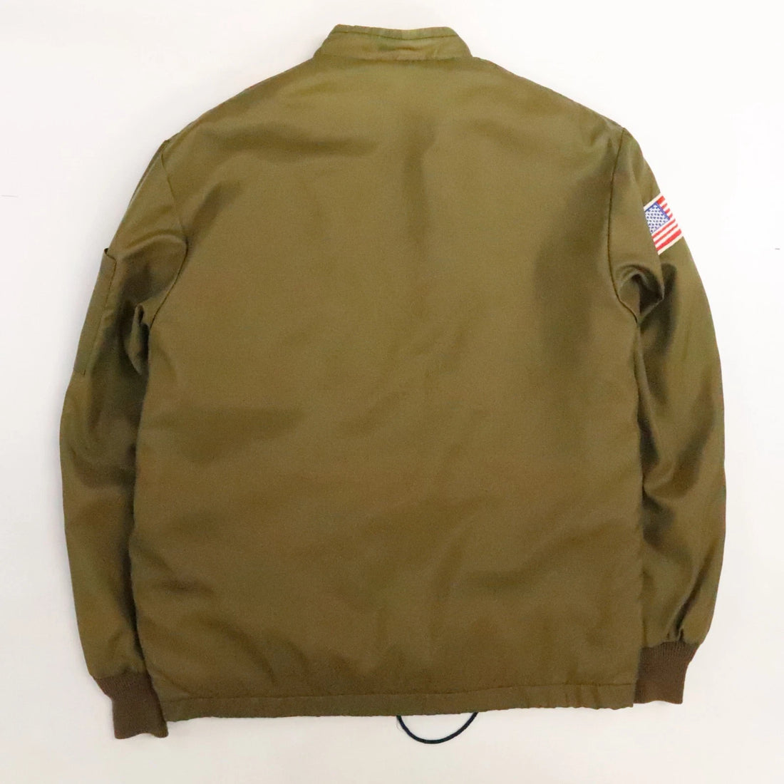 Vintage USA Flag Racing Jacket Size Large 70s 80s