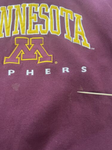 Vintage Minnesota Golden Gophers Lee Sweatshirt Crewneck Size Medium NCAA