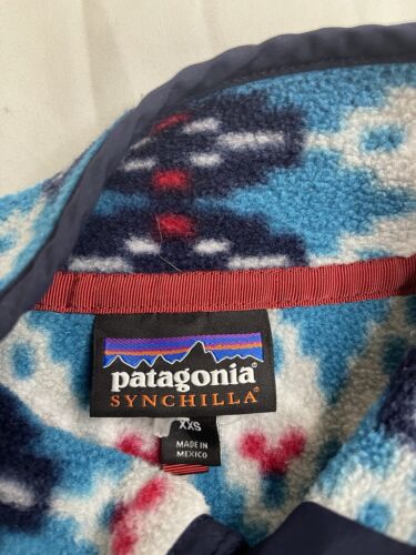 Patagonia Aztec Synchilla Snap T Fleece Jacket Size 2XS