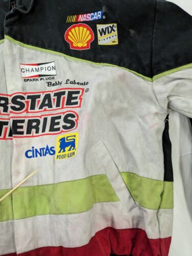 Vintage Bobby Labonte Interstate Batteries Chase Racing Jacket Size Large NASCAR