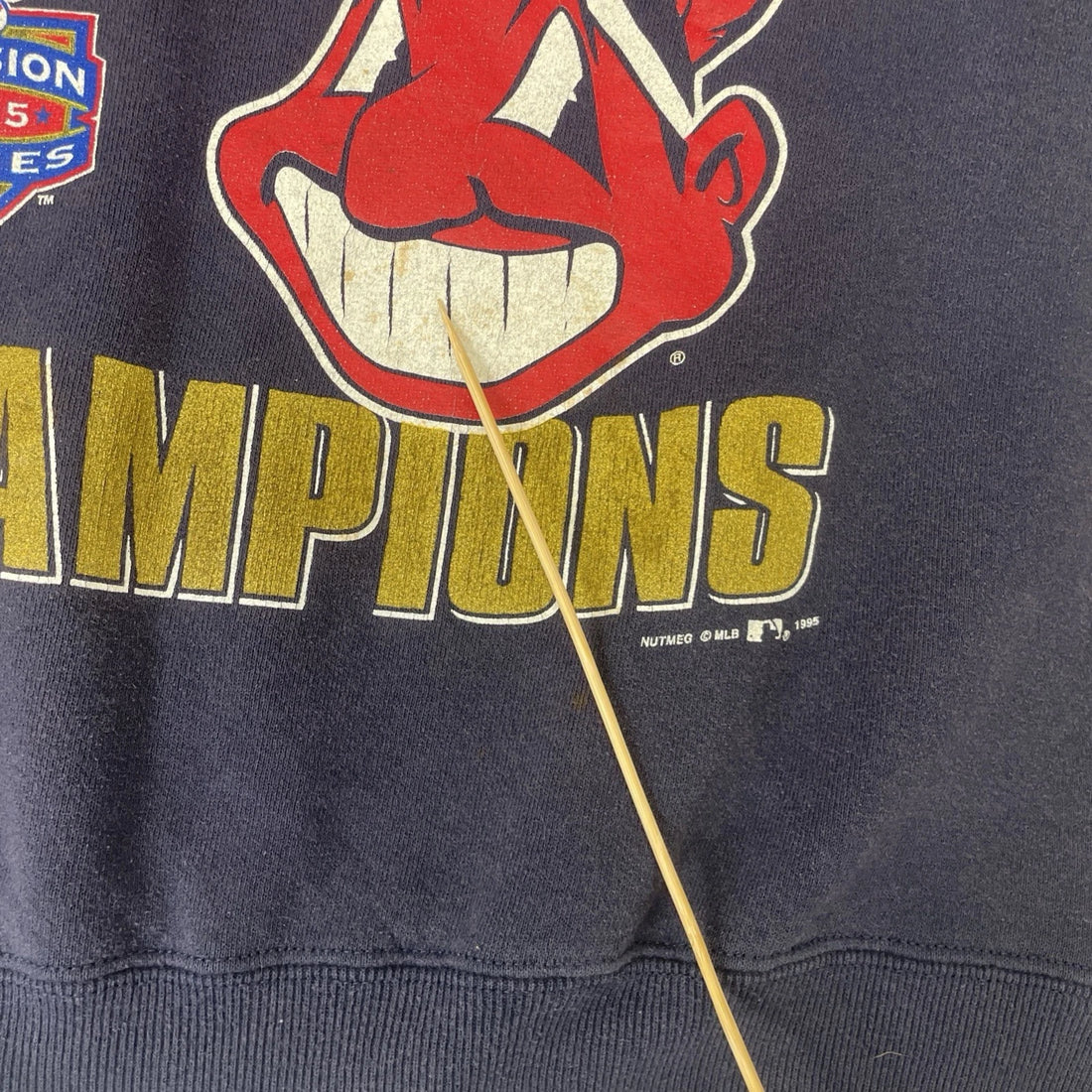 Vintage Cleveland Indians Central Division Champs Lee Sweatshirt Size Large MLB