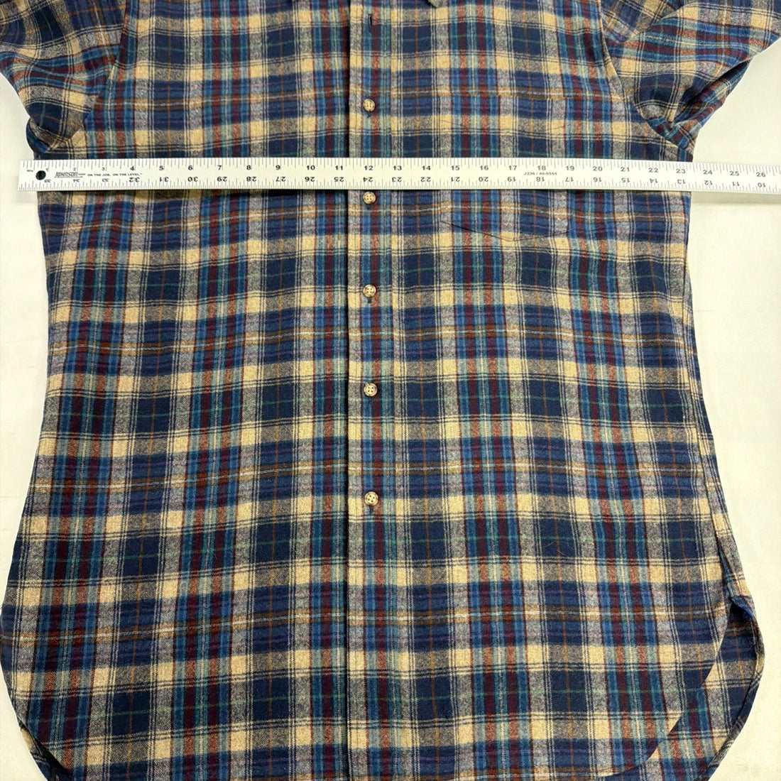 Vintage Pendleton Wool Lodge Button Up Shirt Size Large Plaid