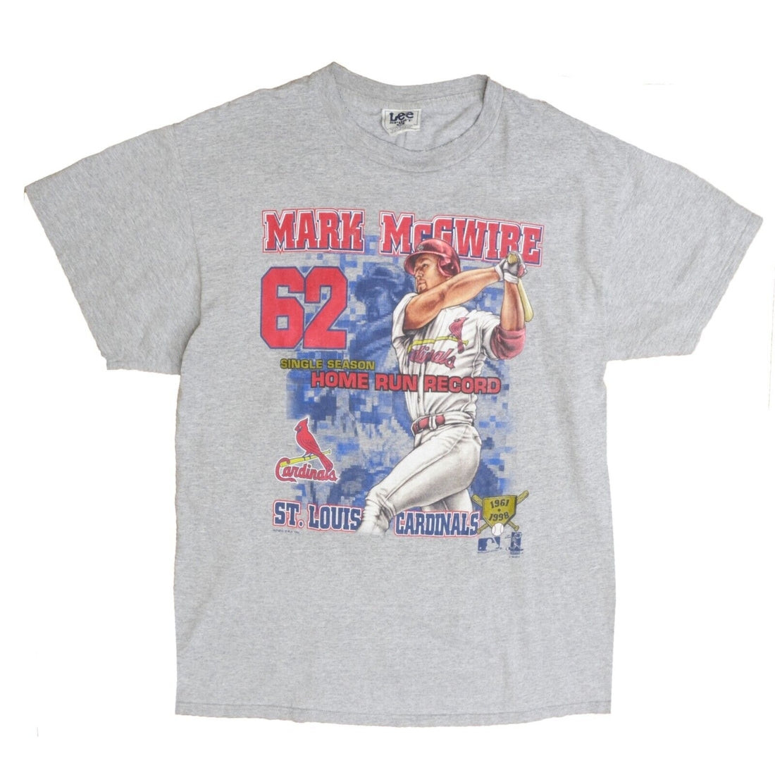 Vintage St Louis Cardinals Mark McGwire T-Shirt Size XL 1998 90s MLB