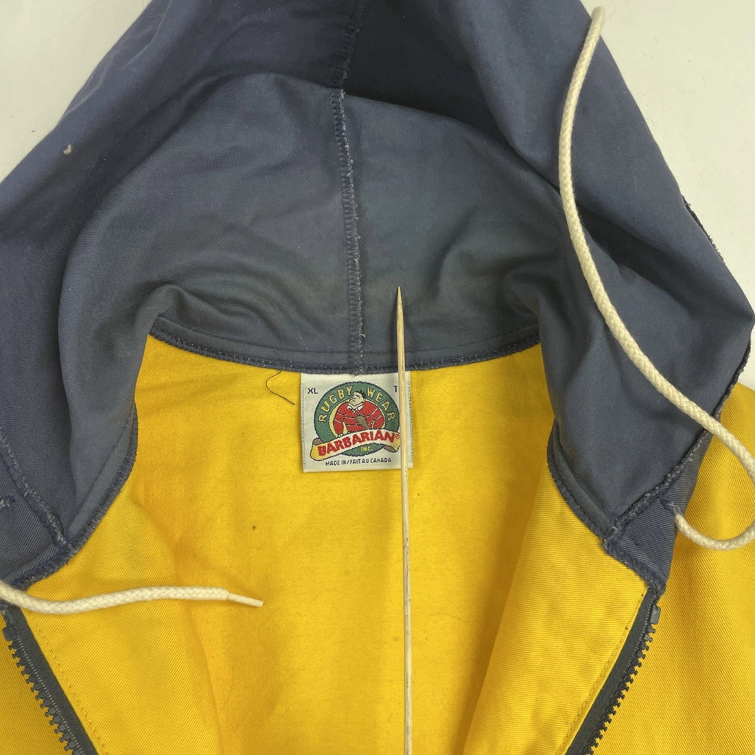 Vintage Queen's Barbarian Rugby Coat Jacket Size XL