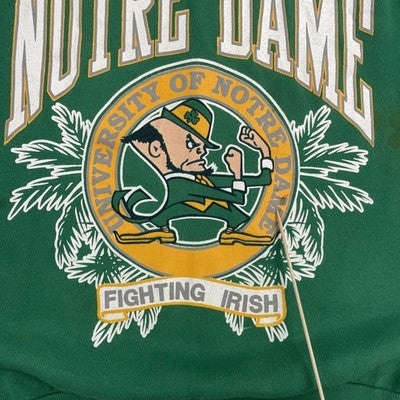 Vintage Notre Dame Fighting Irish Crewneck Sweatshirt Size XL 90s NCAA