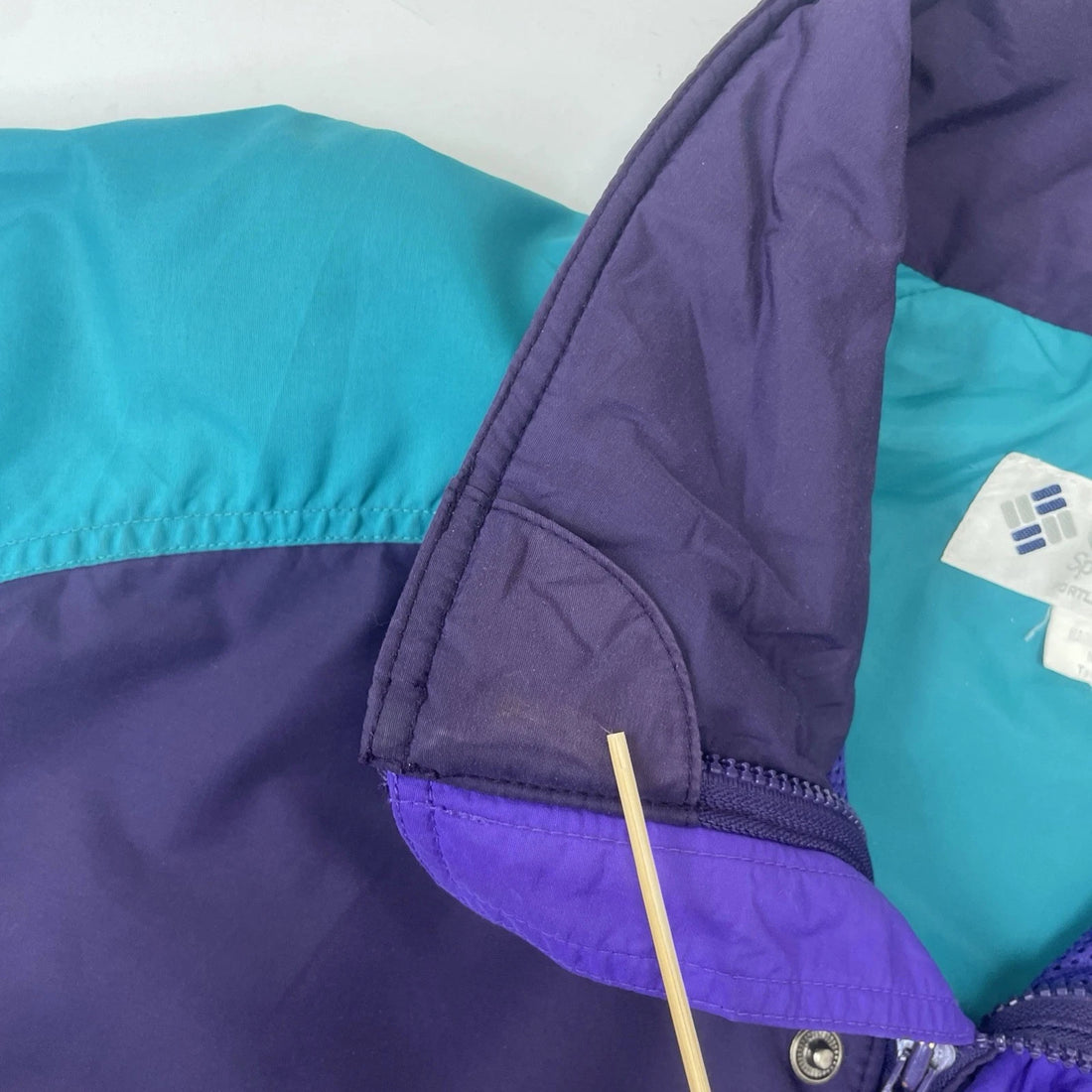 Vintage Columbia Powder Keg Windbreaker Light Jacket Size XL Tall