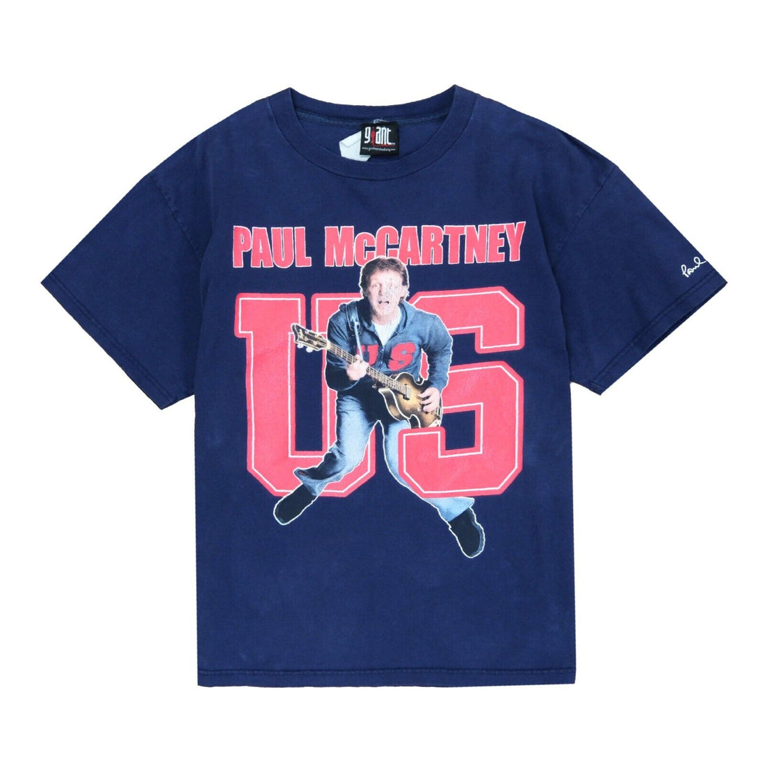 Vintage Paul McCartney The 2005 Concert Tour T-Shirt Size Large Blue Band Tee