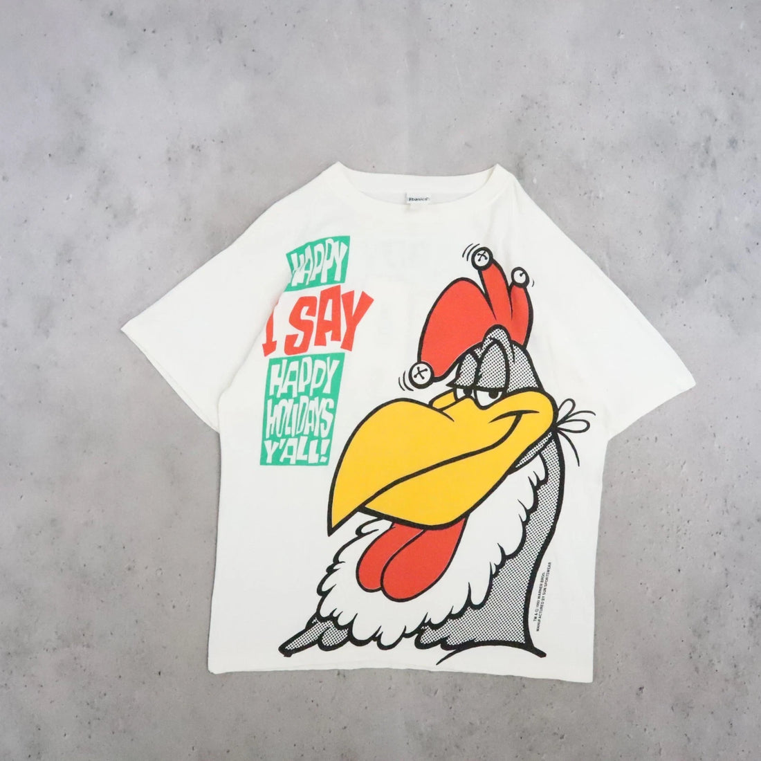 Foghorn Leghorn Christmas Looney Tunes T-Shirt Size XL 90s