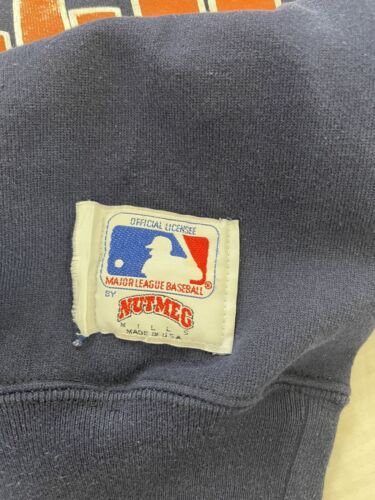 Vintage San Diego Padres Nutmeg Sweatshirt Crewneck Size Medium Blue 90s MLB